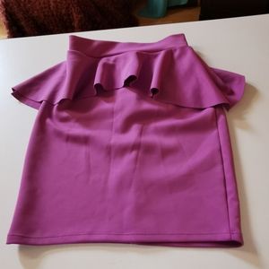 Bikini LAB, M, Purple Peblum Skirt